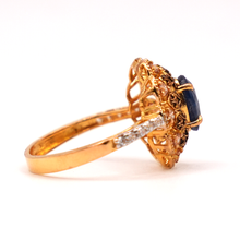 22K Gold Zircon Ring