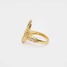 22K Gold Peacock Ring