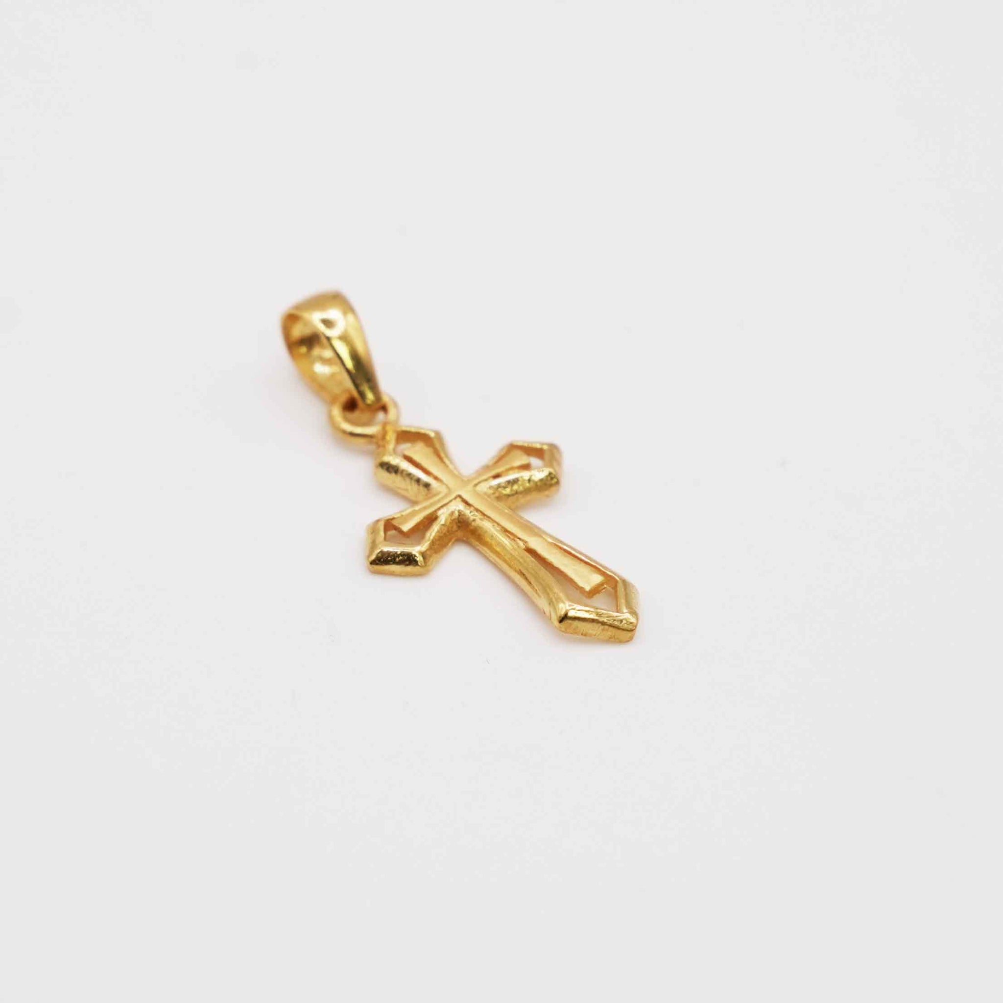 22k Gold Cross Pendant