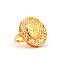 22K Gold Ginni Coin Ring