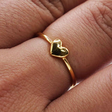 22K Gold Heart Ring