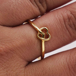 22k Gold Heart Ring