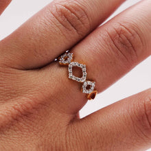 22K Gold Zircon Ring