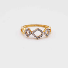 22K Gold Zircon Ring