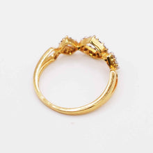 22K Gold Zircon Ring