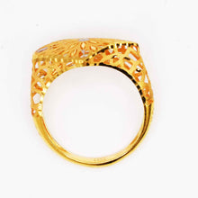 22K Gold Floral Ring