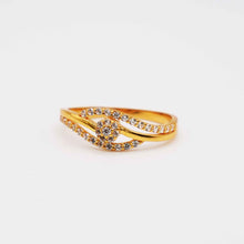 22K sleek Zirconia Gold Ring