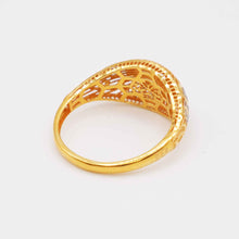 22K Gold Floral Ring