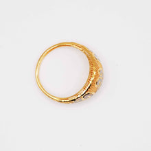 22K Gold Floral Ring