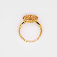 22K Gold Floral Ring
