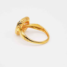 22K Gold Floral Ring