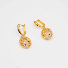 22K Floral Pendant Set