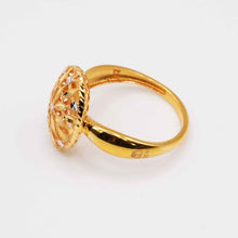 22K Gold Floral Ring