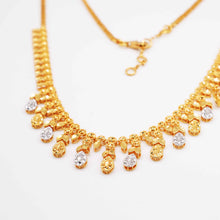 22K Gold Charm Style Two-tone Necklace