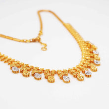 22K Gold Charm Style Two-tone Necklace