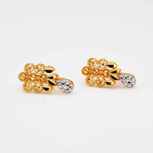 22K Gold Charm Style Two-tone Necklace