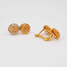 22K Gold Ball Two-tone Necklace