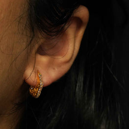 18k Baby Gold Hoops