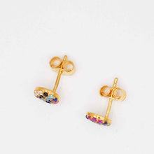 22K Gold Multicolor Designer Studs