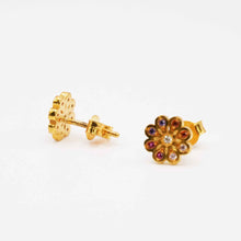 22K Gold Multicolor Designer Studs