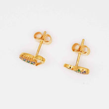 22K Gold Heart Shaped Designer Studs