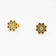 22K Gold Multicolor Designer Studs