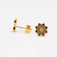 22K Gold Multicolor Designer Studs