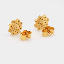 22K Gold Multicolor Designer Studs