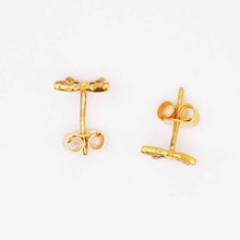 22K Gold Butterfly Designer Studs
