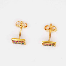 22K Gold Multicolor Designer Studs