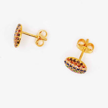 22K Gold Multicolor Designer Studs