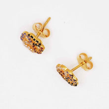 22K Gold Four Clover Shaped Studs