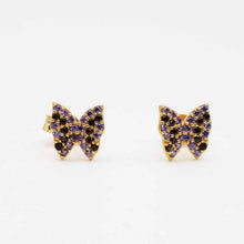 22K Gold Butterfly Designer Studs