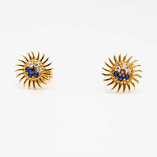 22K Gold Multicolor Designer Studs