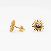 22K Gold Multicolor Designer Studs