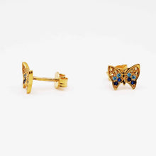 22K Gold Butterfly Designer Studs