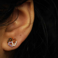 22K Gold Four Clover Shaped Studs