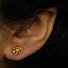 22K Gold Multicolor Designer Studs