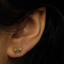 22K Gold Butterfly Designer Studs