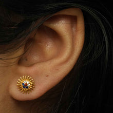 22K Gold Multicolor Designer Studs