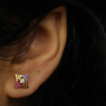 22K Gold Multicolor Designer Studs