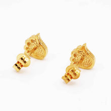 21K Gold Designer Studs