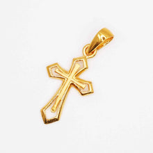 22K Gold Cross Pendant