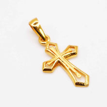22K Gold Cross Pendant