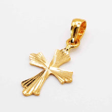 22K Gold Cross Pendant