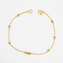 22K Gold Ball Sleek Bracelet