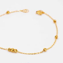 22K Gold Ball Sleek Bracelet