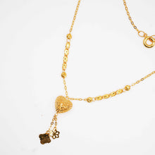 21K Gold Heart Shape Necklace
