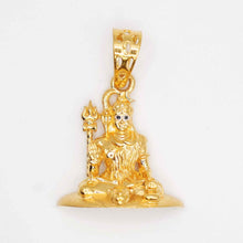 22K Gold Shiv Pendant