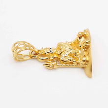 22K Gold Shiv Pendant